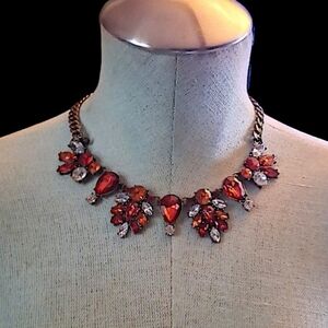 ViVI Red Floral Necklace